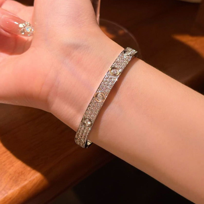 [⭐Shinejoy]LOVE BRACELET 6.1MM DIAMOND-PAVED 10 BIG DIAMONDS