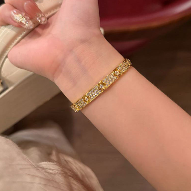 [⭐Shinejoy]LOVE BRACELET 6.1MM DIAMOND-PAVED 10 BIG DIAMONDS