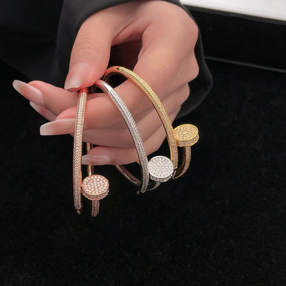 [⭐Shinejoy]JUSTE BRACELET 3.5MM ALL DIAMONDS