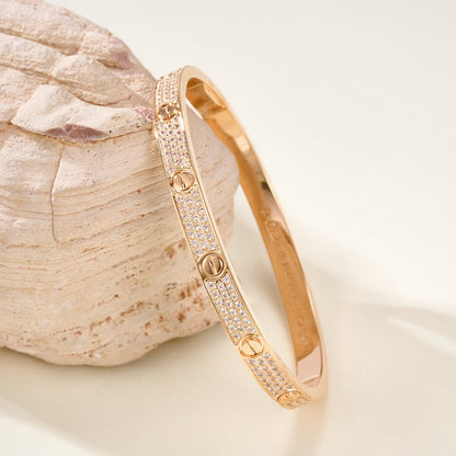 [⭐Shinejoy]LOVE BRACELET 4.8MM DIAMOND-PAVED