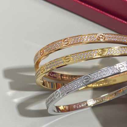 [⭐Shinejoy]LOVE BRACELET 3.65MM DIAMOND-PAVED