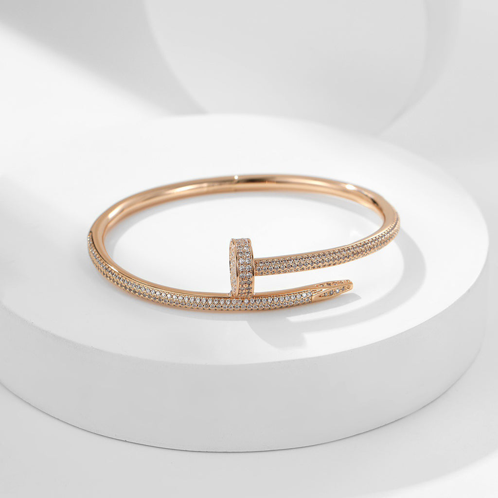 [⭐Shinejoy]JUSTE BRACELET 3.5MM ALL DIAMONDS