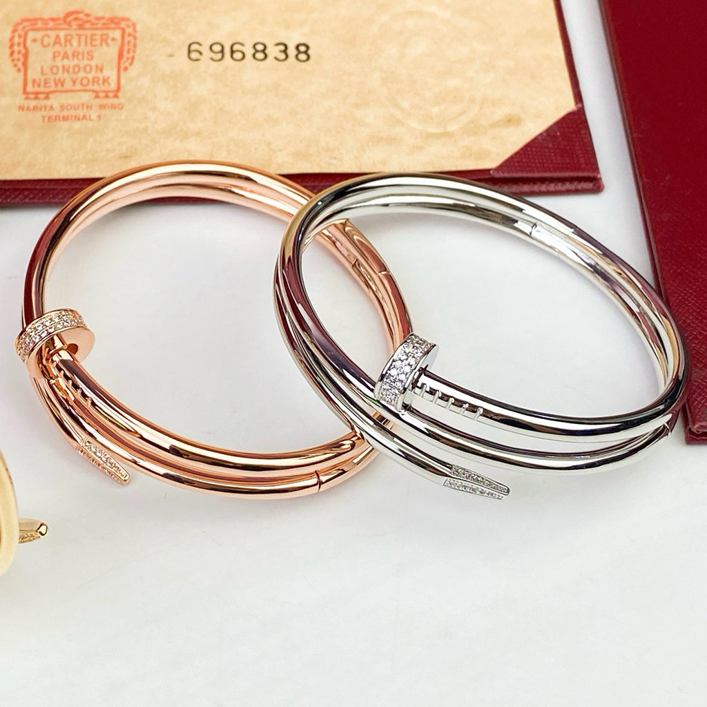 [⭐Shinejoy]JUSTE BRACELET 3.5MM DOUBLE ROW DIAMOND