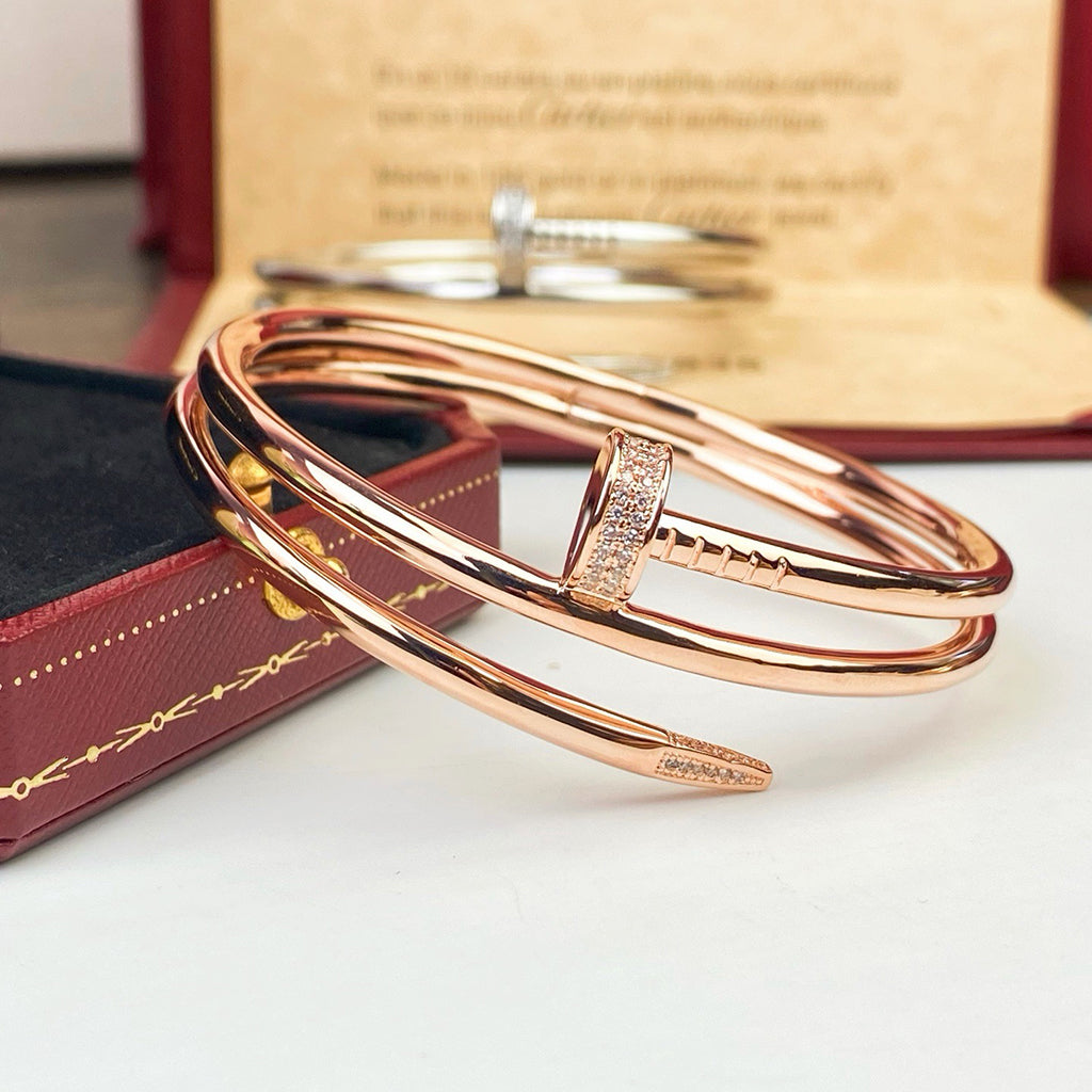 [⭐Shinejoy]JUSTE BRACELET 3.5MM DOUBLE ROW DIAMOND