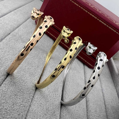 [⭐Shinejoy]PANTHERE DOUBLE HEADED OPEN BRACELET