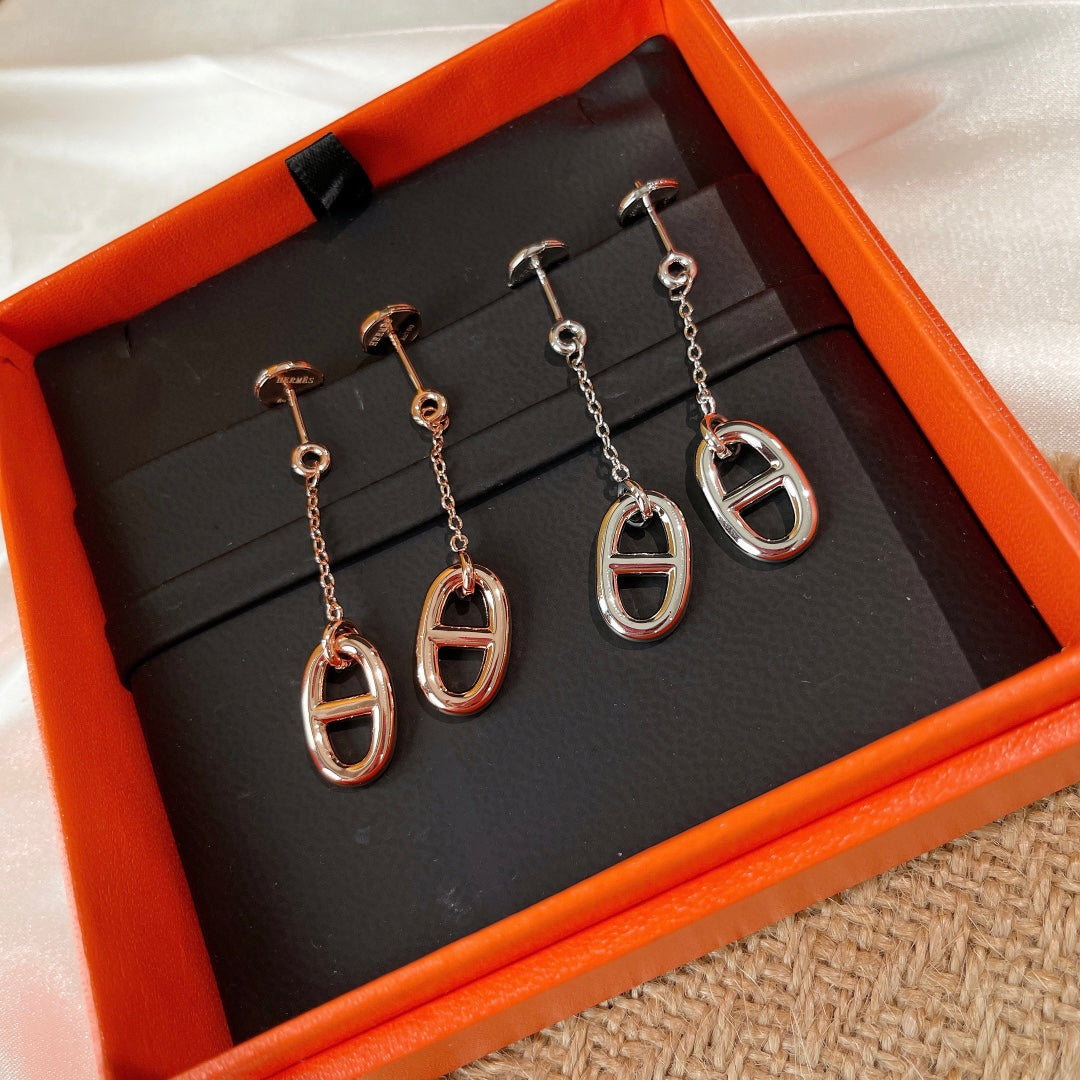 [⭐Shinejoy]CHAINE TASSEL EARRINGS