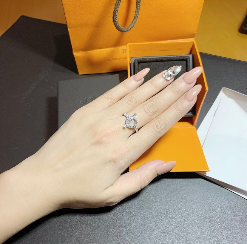 [⭐Shinejoy]ECHAPPEE RING SILVER DIAMOND