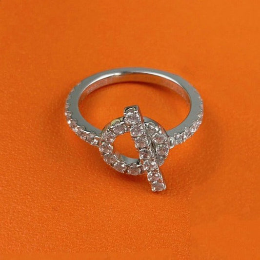 [⭐Shinejoy]ECHAPPEE RING SILVER DIAMOND