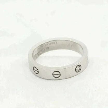 [⭐Shinejoy]LOVE RING 4MM 1 DIAMOND SILVER