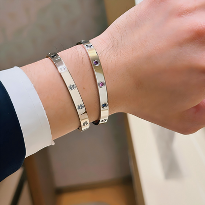 [⭐Shinejoy] 2026 RAINBOW LOVE BRACELET 6.1MM  10 DIAMONDS