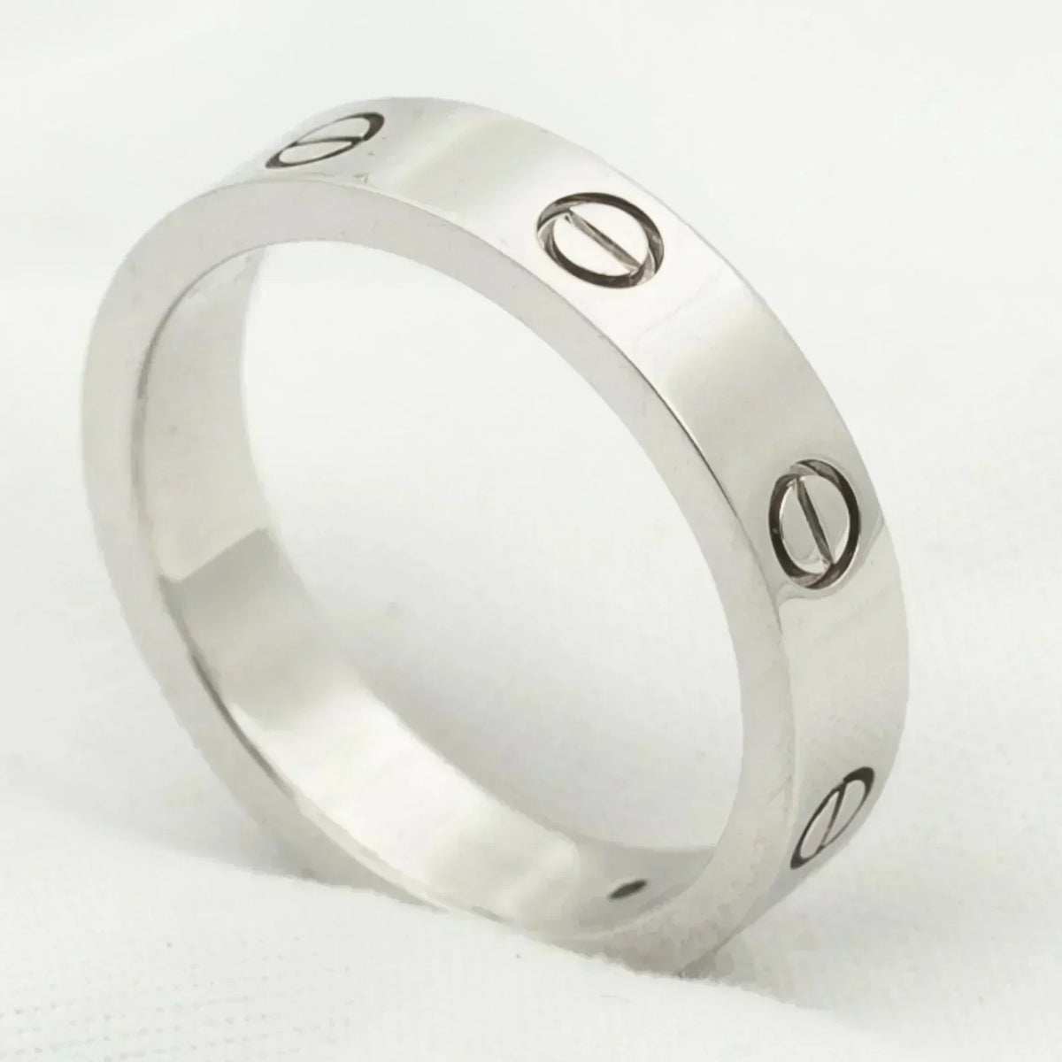 [⭐Shinejoy]LOVE RING 4MM 1 DIAMOND SILVER