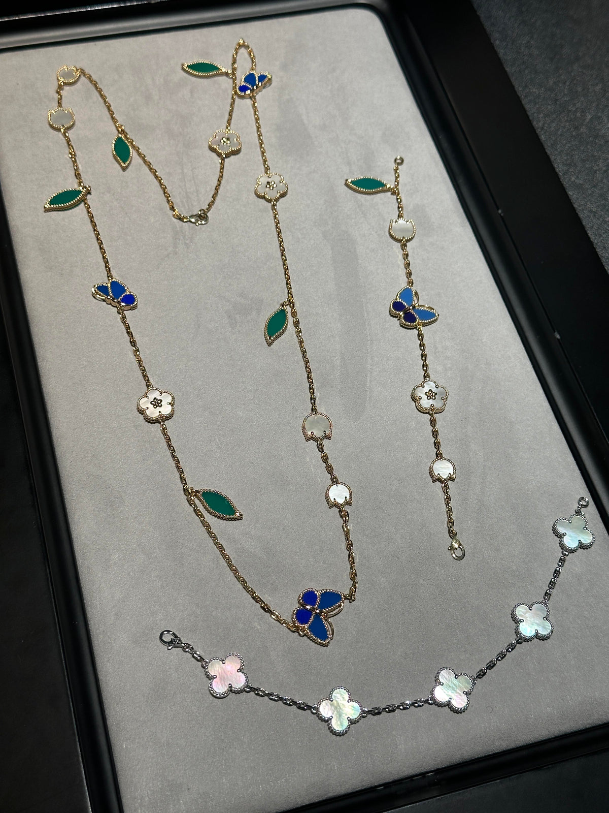 [⭐Shinejoy] 26 NEW CLOVER 15 MOTIFS LUCKY NECKLACE