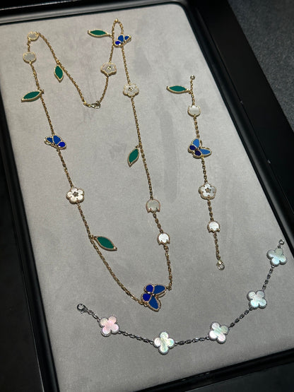 [⭐Shinejoy] 26 NEW CLOVER 15 MOTIFS LUCKY NECKLACE