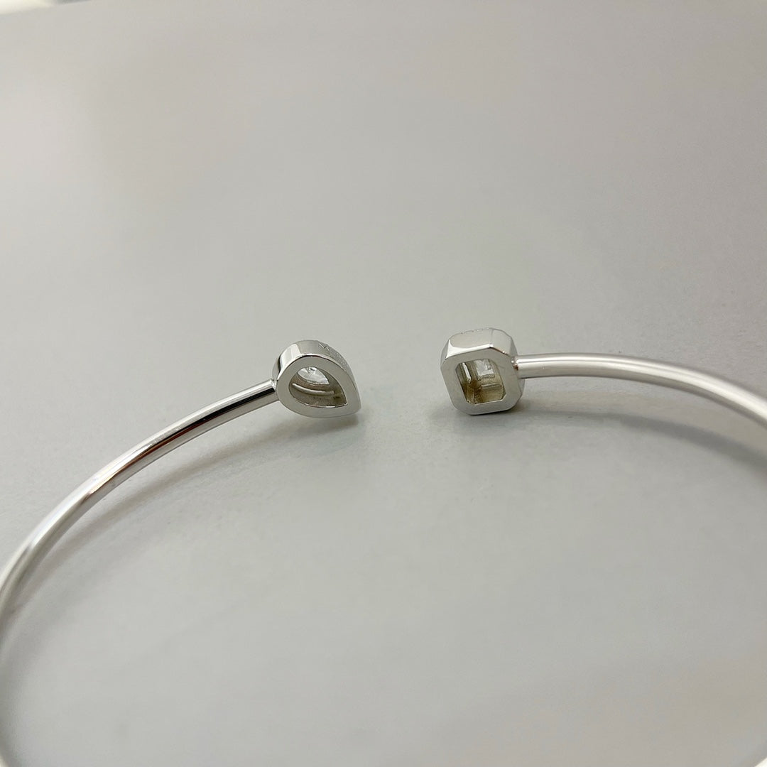 [⭐Shinejoy]JONC FLEX MY TWIN TOI & MOI SILVER DIAMOND BRACELET