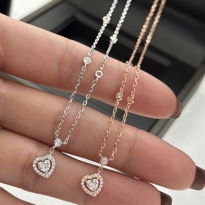 [⭐Shinejoy]JOY HEART DIAMOND NECKLACE
