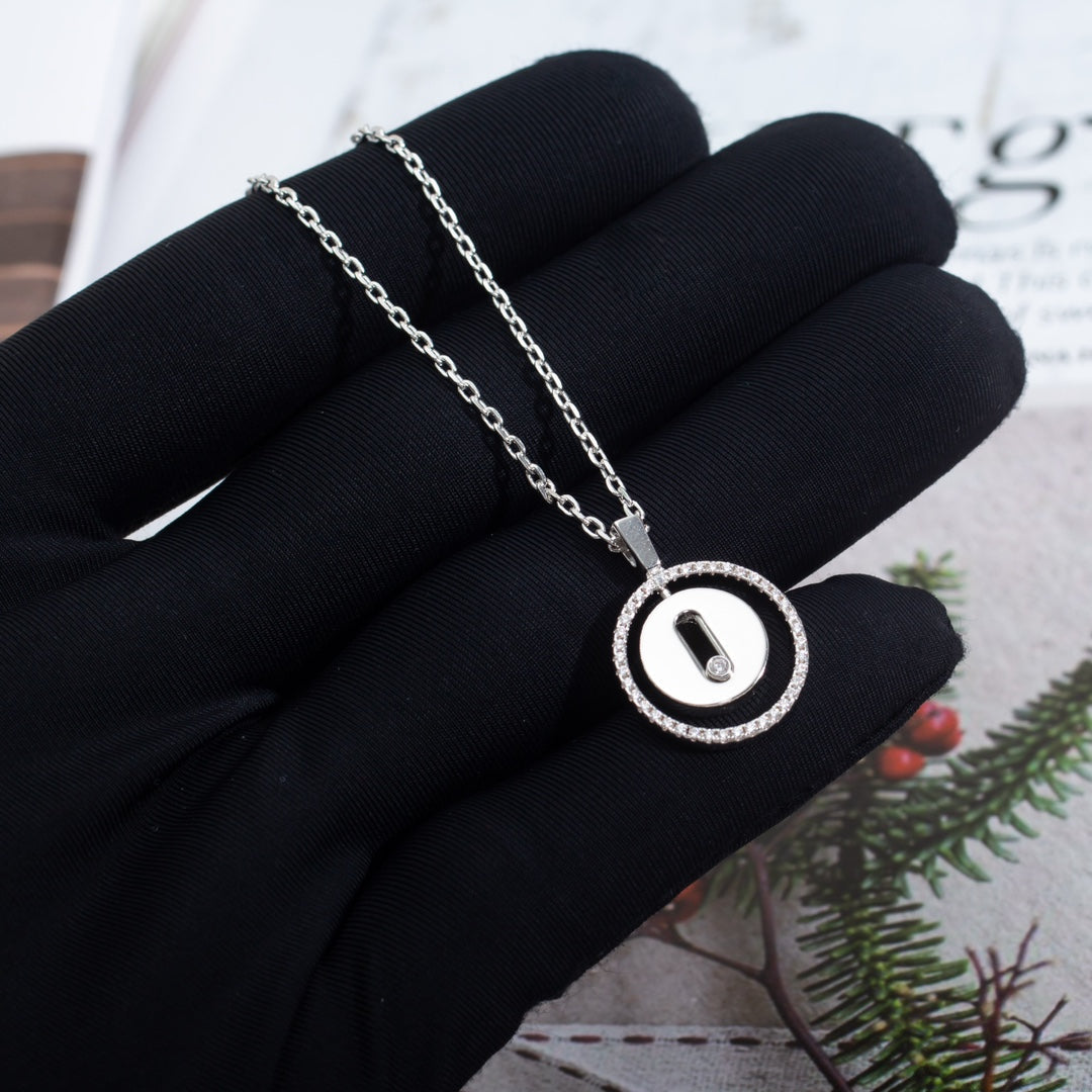 [⭐Shinejoy]Demo MOVE PM NECKLACE SILVER DIAMOND