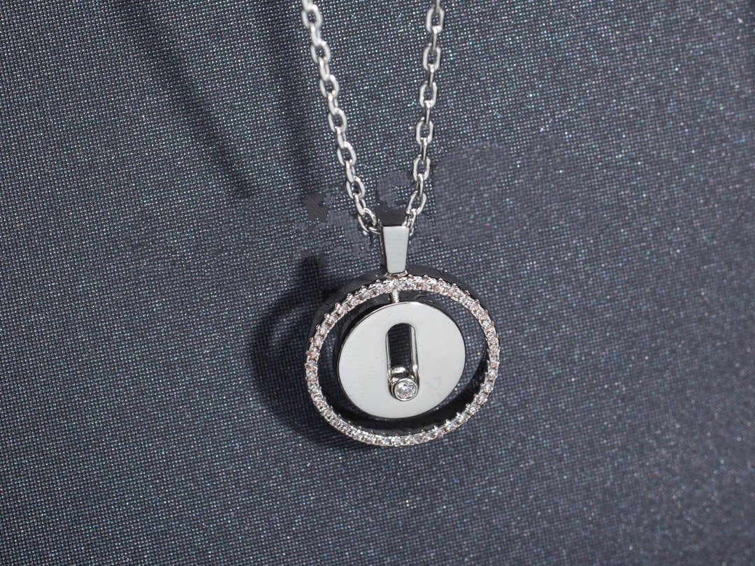 [⭐Shinejoy]Demo MOVE PM NECKLACE SILVER DIAMOND