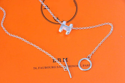[⭐Shinejoy]HM NECKLACE H LETTER OVAL SERIES