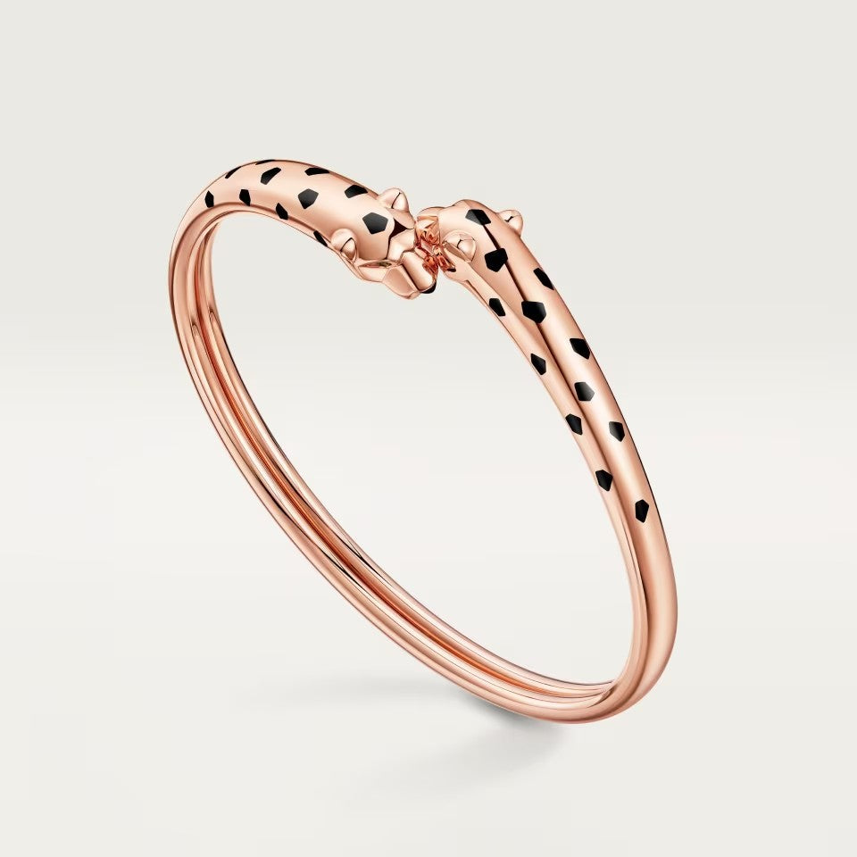 [⭐Shinejoy]PANTHERE DOUBLE HEADED OPEN BRACELET