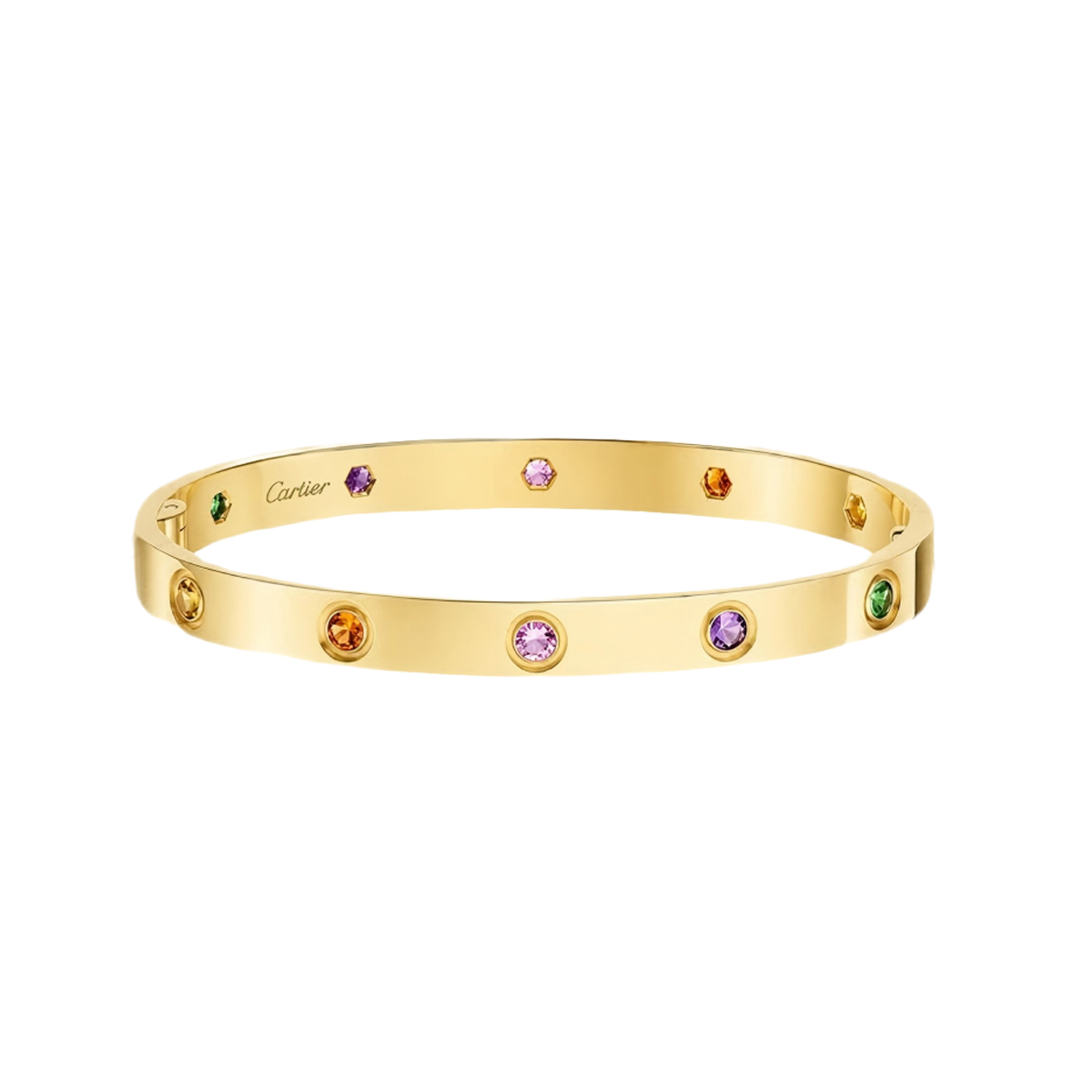 [⭐Shinejoy] 2026 RAINBOW LOVE BRACELET 6.1MM  10 DIAMONDS