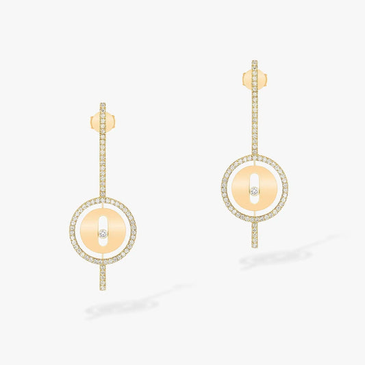 [⭐Shinejoy]Demo MOVE ARROW PINK GOLD DIAMOND EARRINGS