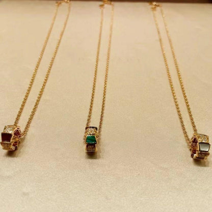 [⭐Shinejoy]SERPENTI PEDANT DIAMOND NECKLACE