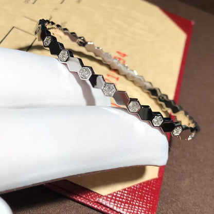 [⭐Shinejoy]BEE LOVE SILVER DIAMOND BRACELET