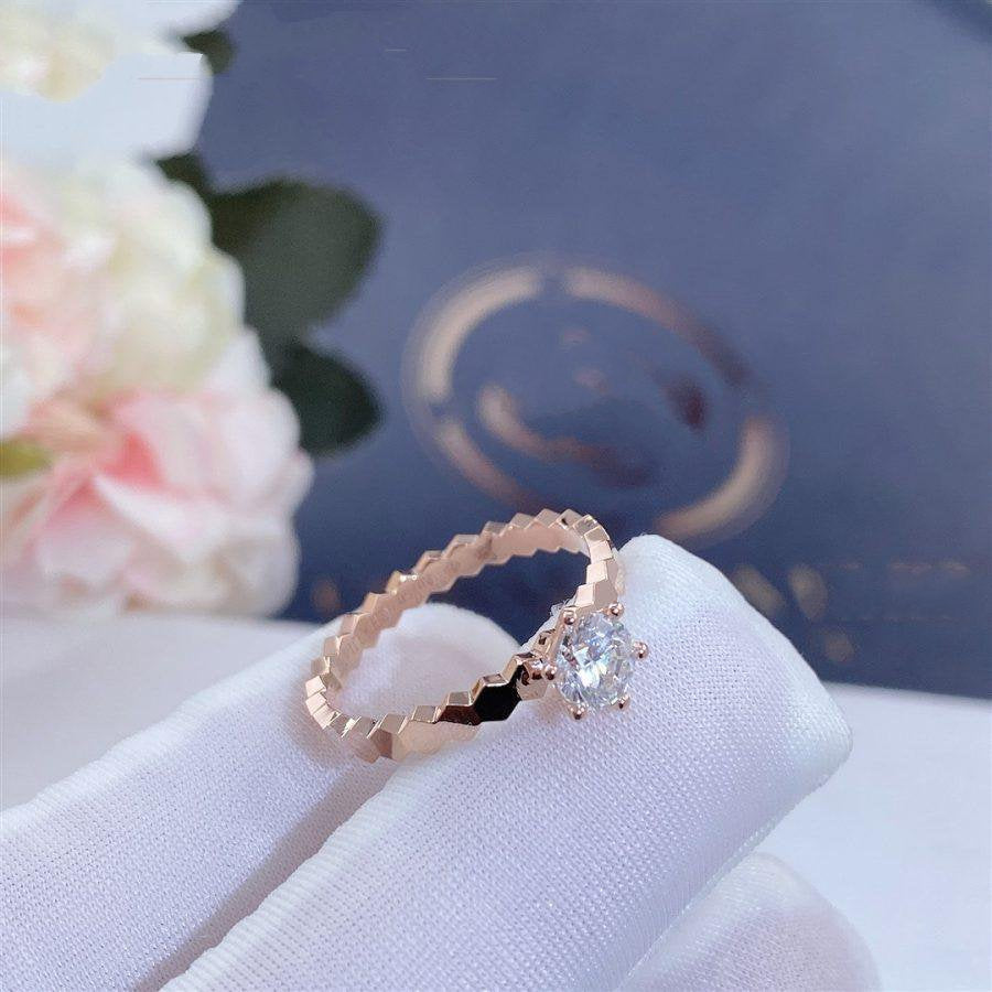 [⭐Shinejoy]BEE LOVE RING PINK GOLD 1 DIAMOND