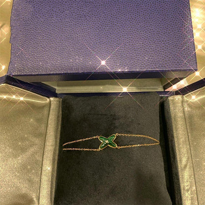 [⭐Shinejoy]JEUX BRACELET MALACHITE PINK GOLD 1 DIAMOND