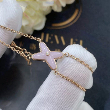 [⭐Shinejoy]JEUX BRACELET PINK MOP PINK GOLD 1 DIAMOND