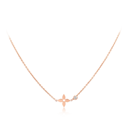 [⭐Shinejoy]BLOSSOM PENDANT PINK GOLD AND DIAMOND