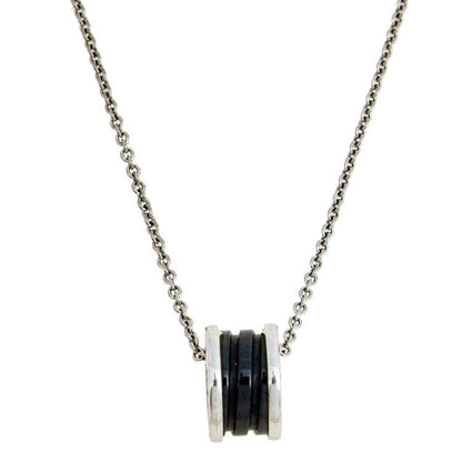 [⭐Shinejoy]ZERO 1 BLACK CERAMIC SILVER NECKLACE