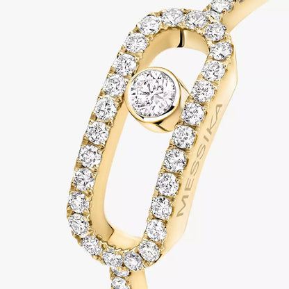 [⭐Shinejoy]Move Uno Diamond Ring in Gold