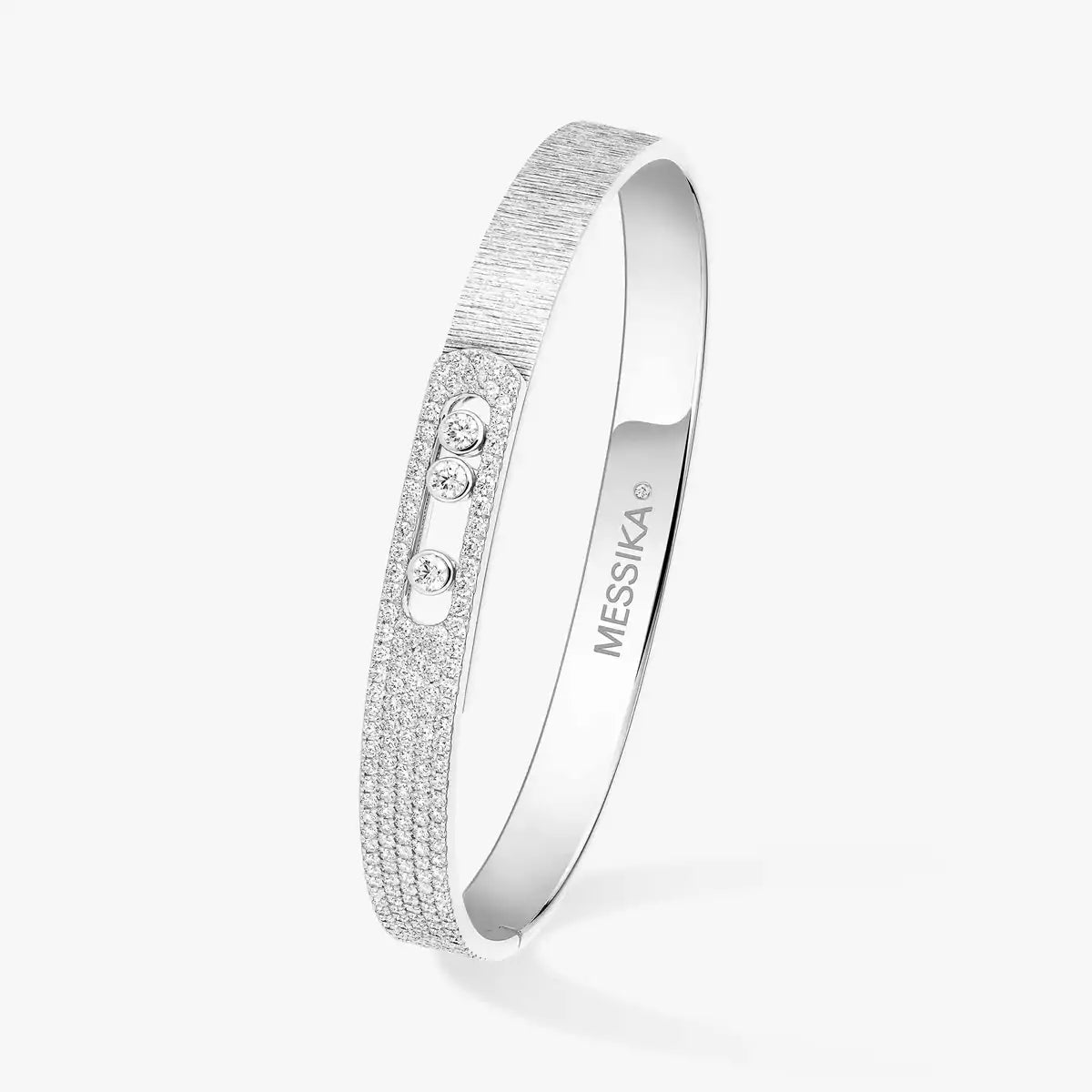 [⭐Shinejoy]Move Noa Ciselé half pavé bangle