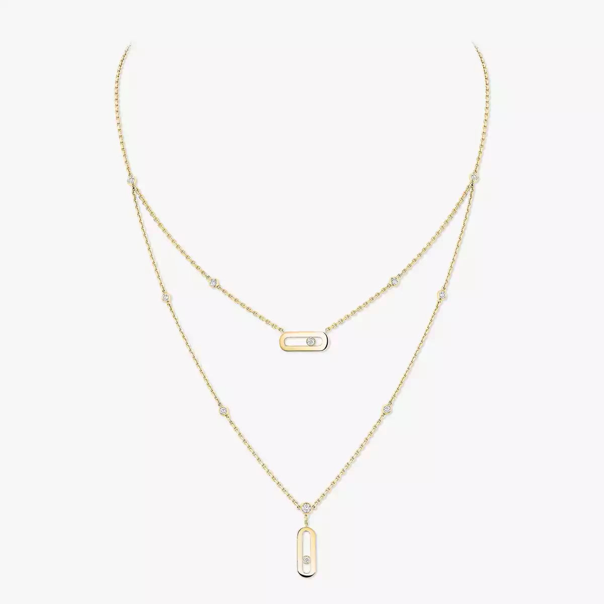 [⭐Shinejoy] Move Uno Diamond Necklace