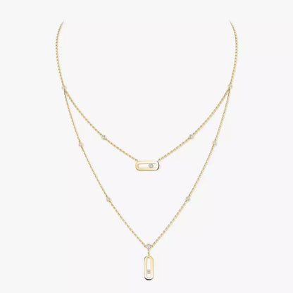 [⭐Shinejoy] Move Uno Diamond Necklace