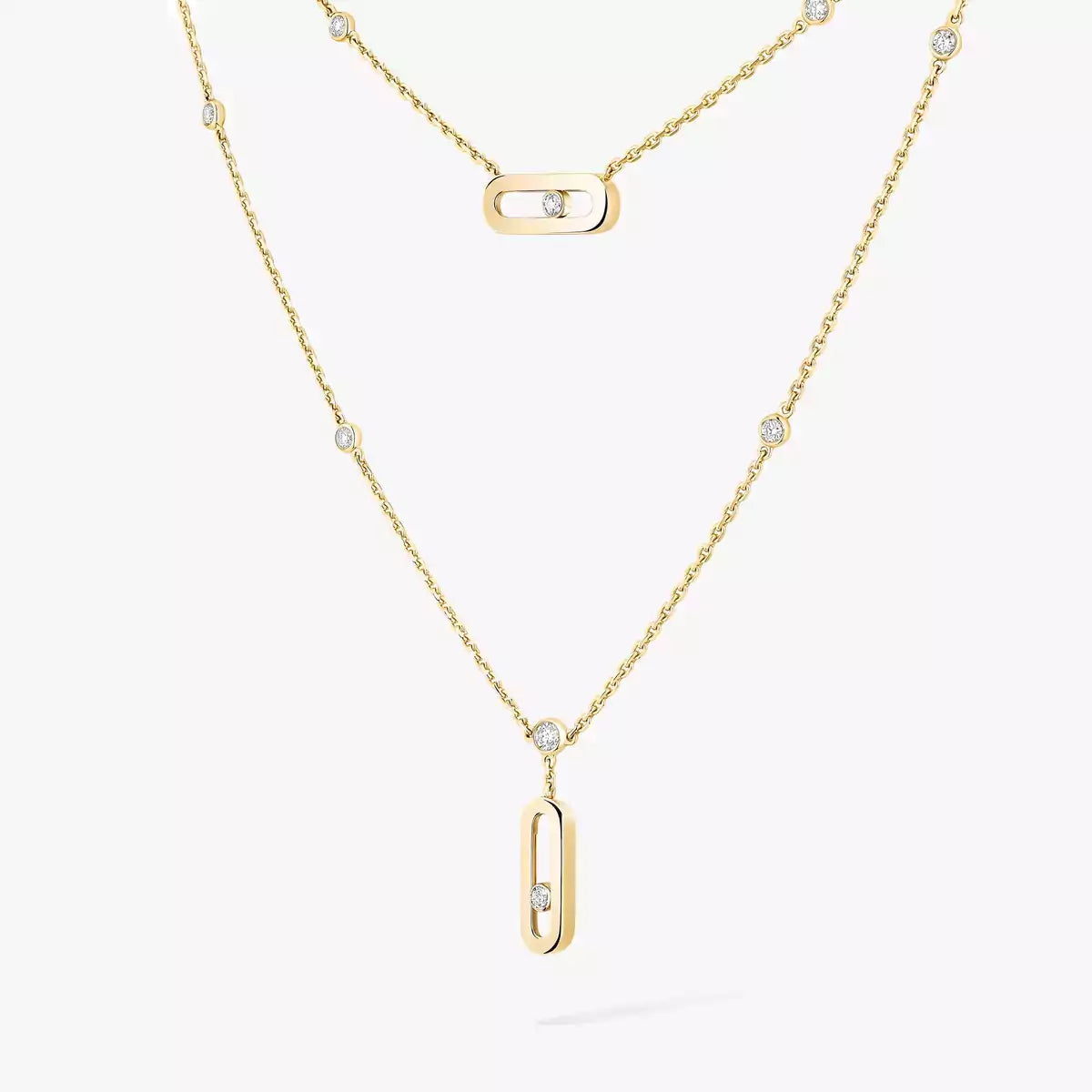 [⭐Shinejoy] Move Uno Diamond Necklace
