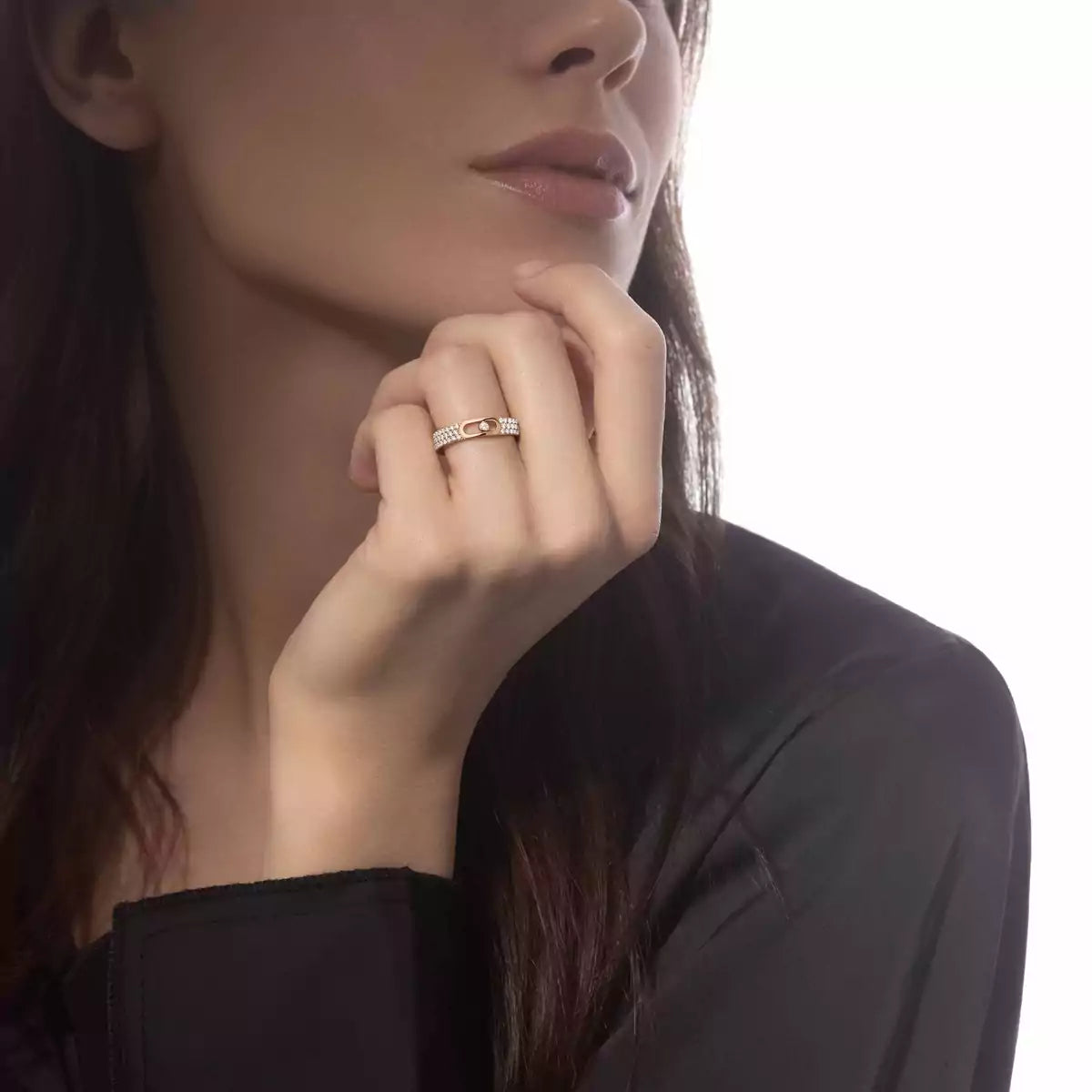 [⭐Shinejoy]Move Joaillerie Pave_ Diamond Wedding Ring