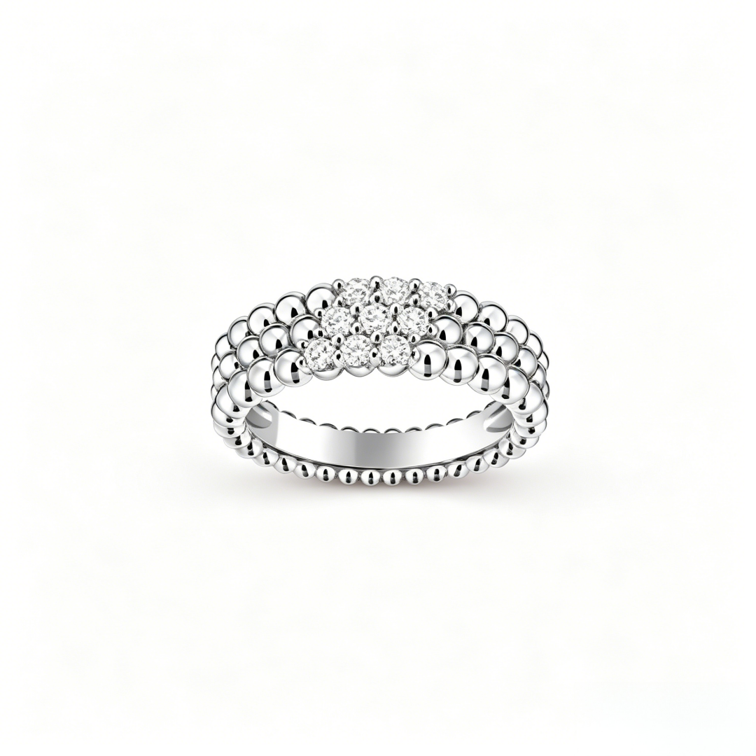 [⭐Shinejoy] THREE-ROW DIAMOND RING