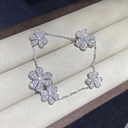[⭐Shinejoy]FRIVOLE SILVER 5 FLOWERS BRACELET