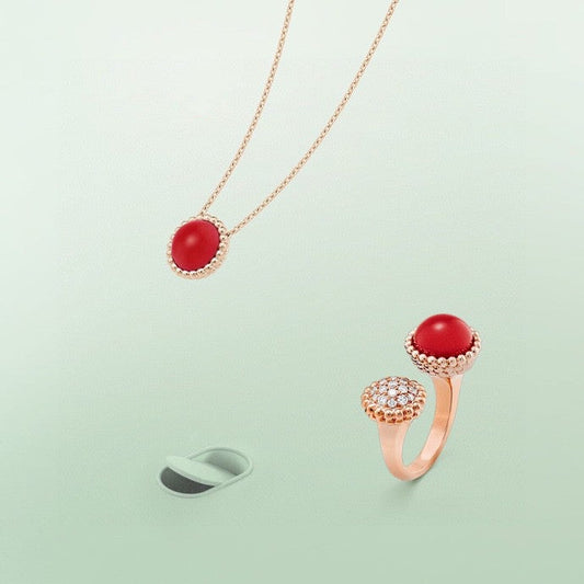 [⭐Shinejoy]PERLEE COULEURS DIAMOND ROSE GOLD BETWEEN THE FINGER RING
