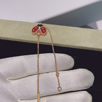 [⭐Shinejoy]LUCKY SPRING 1 MOTIF PINK GOLD BRACELET